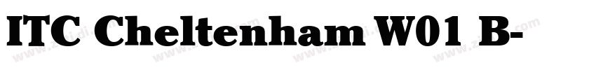 ITC Cheltenham W01 B字体转换